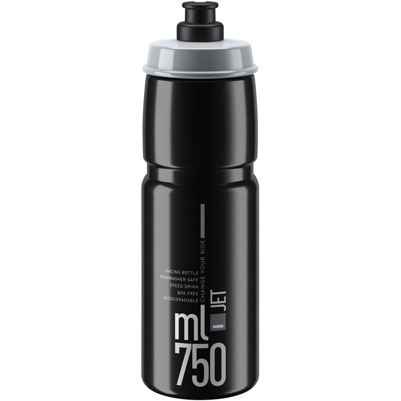 Elite Jet Water Bottle – 750ml Black/Gray