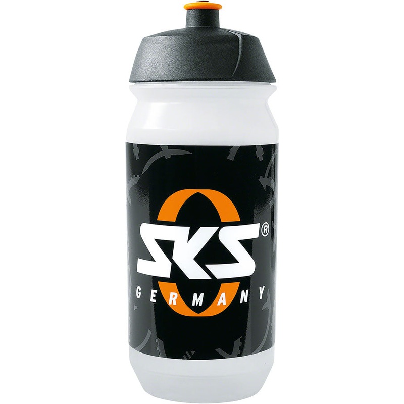 SKS Water Bottle – SKS Logo Clear/Black 16oz