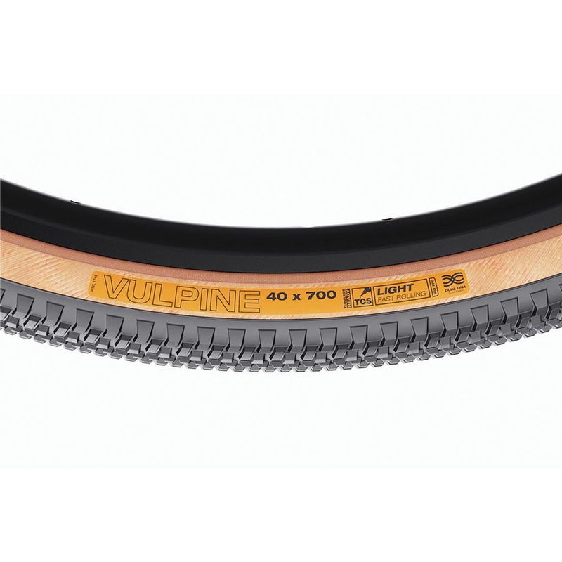 WTB Vulpine Tire – 700 x 40 TCS Tubeless Folding BLK/Tan Light/Fast Rolling Dual DNA