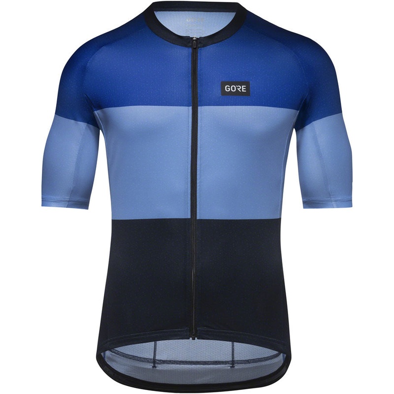 Gorewear Spirit Stripes Jersey – Ultramarine Blue/Scrub Blue Mens Medium