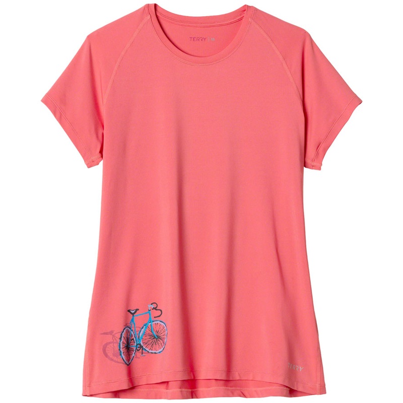 Terry Tech Short Sleeve T-Shirt – Coral Shadow Large