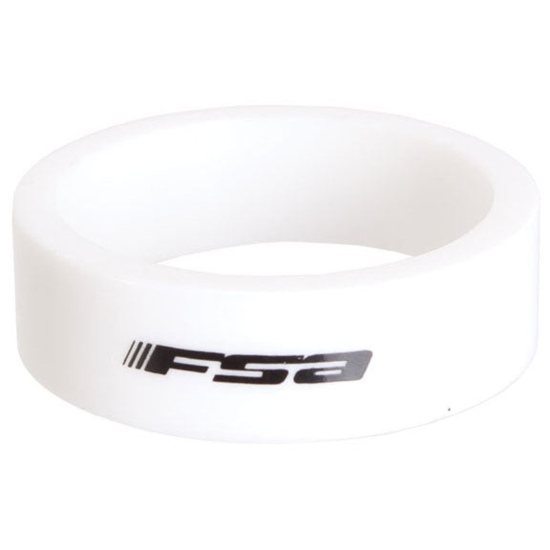 FSA PolyCarb Headset Spacer 1-1/8″x10mm White 10/Count