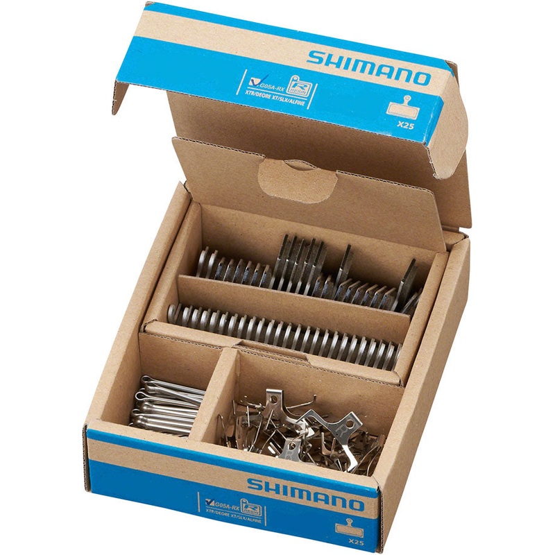 Shimano G05A-RX Disc Brake Pad Spring – Resin Compound Alloy Back Plate Box/25 pair