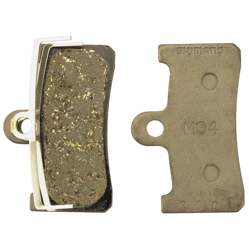 Shimano M04-RX Disc Brake Pads Spring – Resin Compound Steel Back Plate Fits XT M755 One Pair