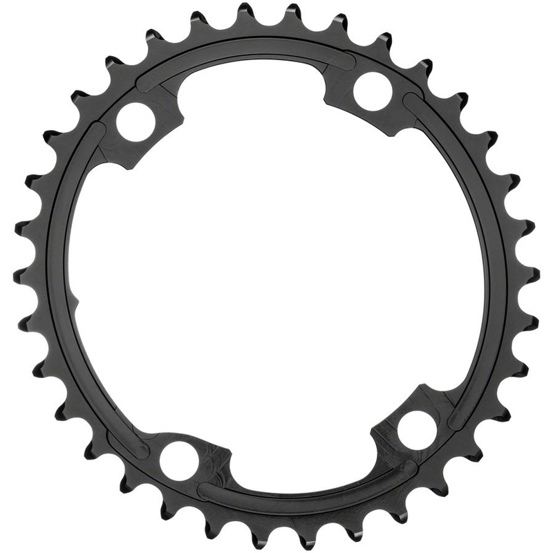 absoluteBLACK Premium Oval 110 BCD Road Inner Chainring Shimano Dura-Ace 9100 – 34t 110 Shimano Asymmetric BCD 4-Bolt BLK