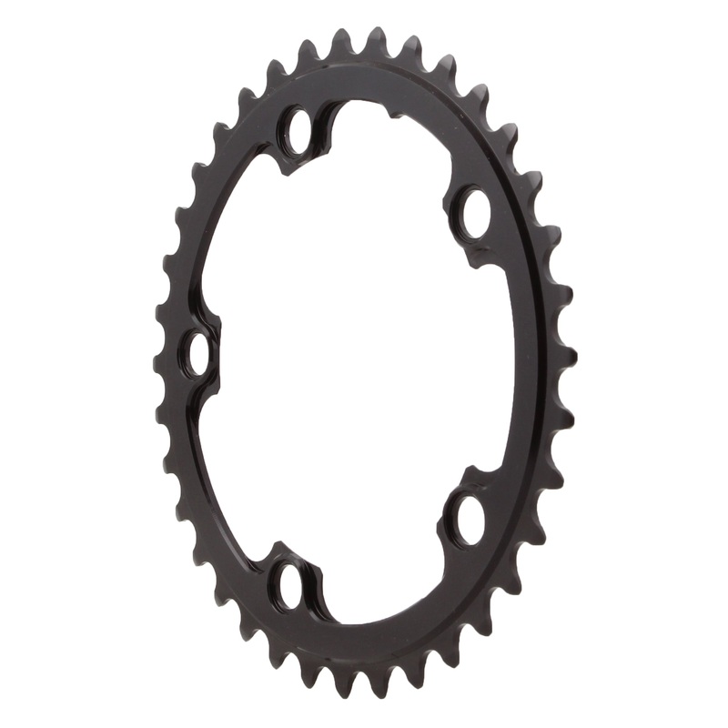 absoluteBLACK Premium Round 110 BCD Road Inner Chainring – 36t 110 BCD 5-Bolt For 52/36 Combination BLK