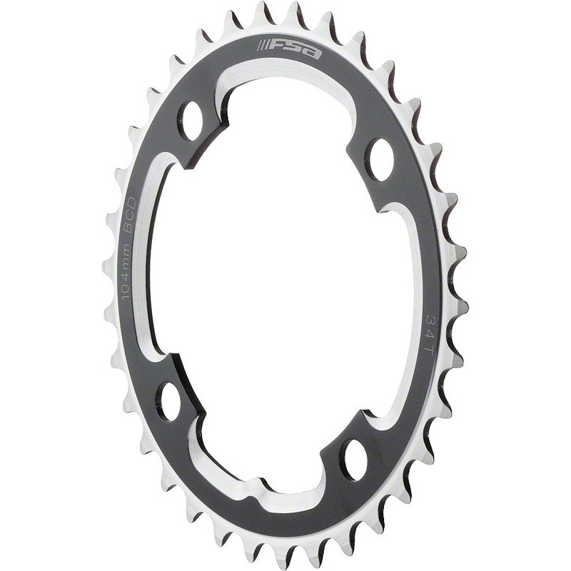 Full Speed Ahead DH Pro MTB Chainring – 42t 104 BCD 4-Bolt Aluminum Black