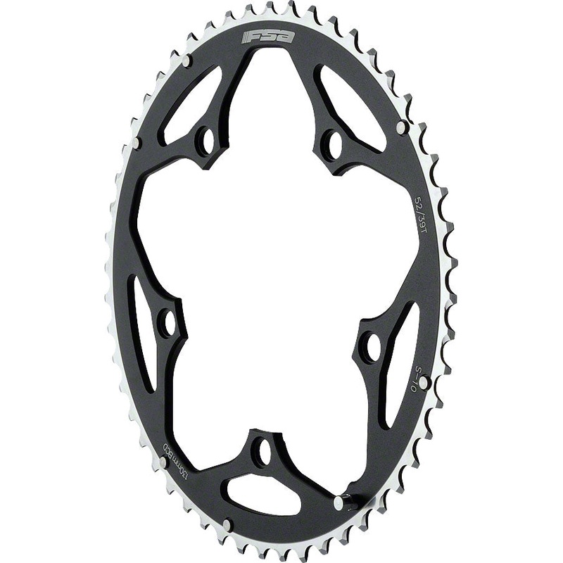 Full Speed Ahead Pro Road Chainring – 52t 130 BCD Aluminum N11 Black