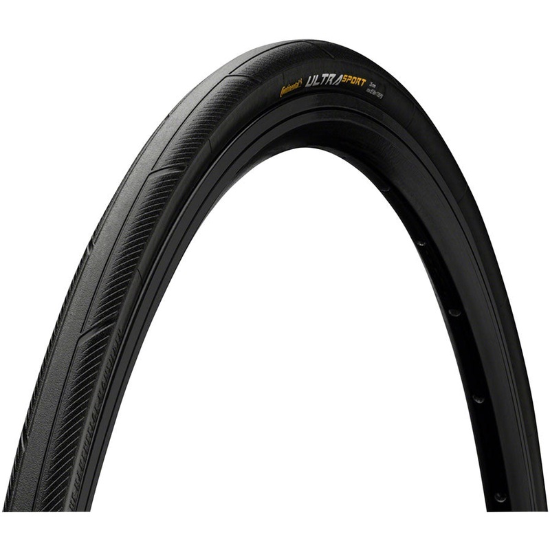 Continental Ultra Sport III Tire – 700 x 28 Clincher Folding BLK PureGrip Performance E25