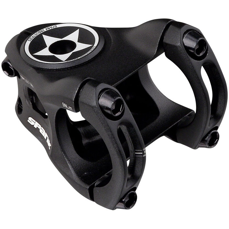 Spank Split Stem – 33mm 31.8 Clamp +/-0 1 1/8″ Aluminum Black