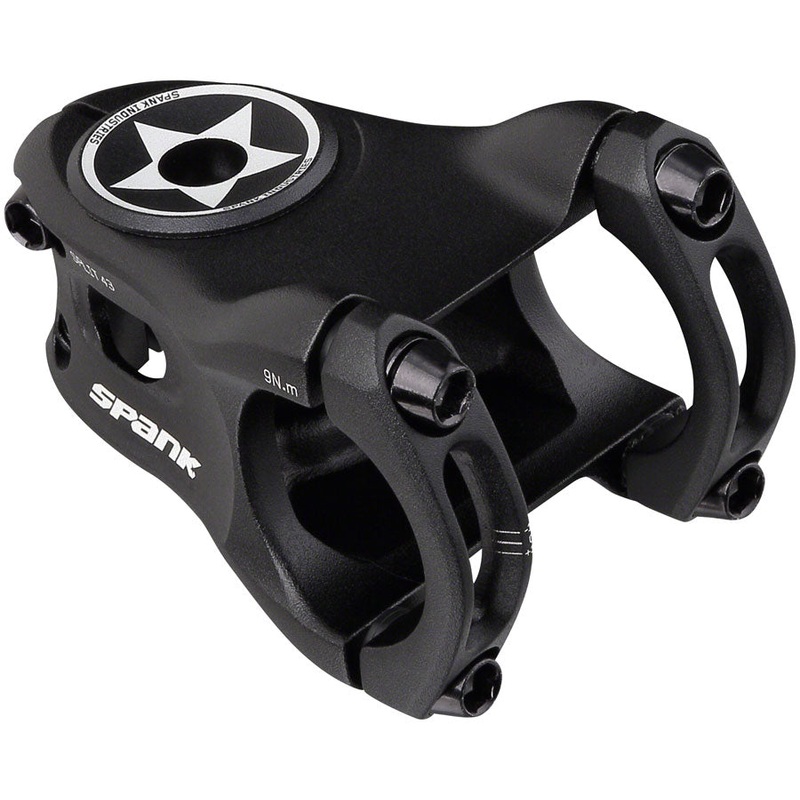Spank Split Stem – 43mm 31.8 Clamp +/-0 1 1/8″ Aluminum Black
