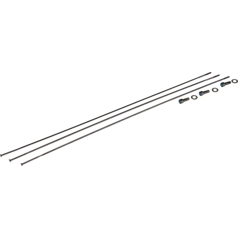 SRAM Spokes/Nipples/Washers 3-pack 298mm CX-Ray Straight-Pull External BLK Rise 60 B1 29″
