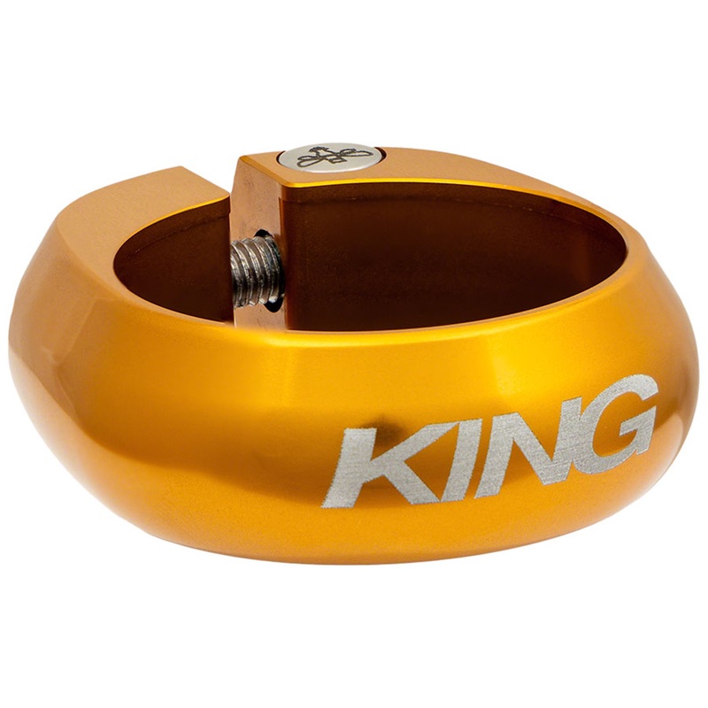 Chris King Seatpost Clamp – 34.9mm Bolt-On Gold