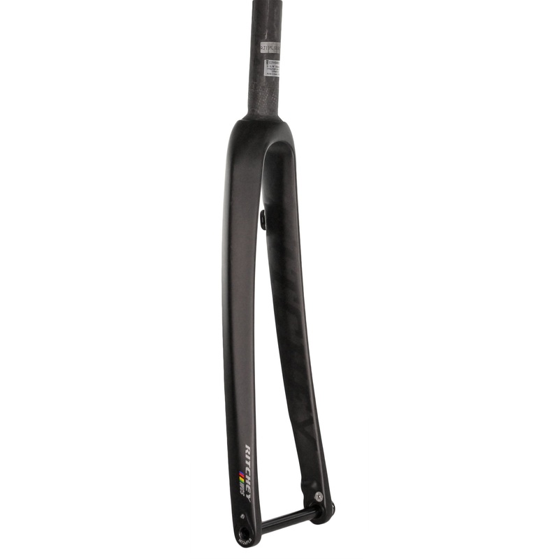Ritchey WCS Carbon Road Disc Fork – 1-1/8″ 46mm Rake Flat Mount  12mm Thru x 100mm BLK