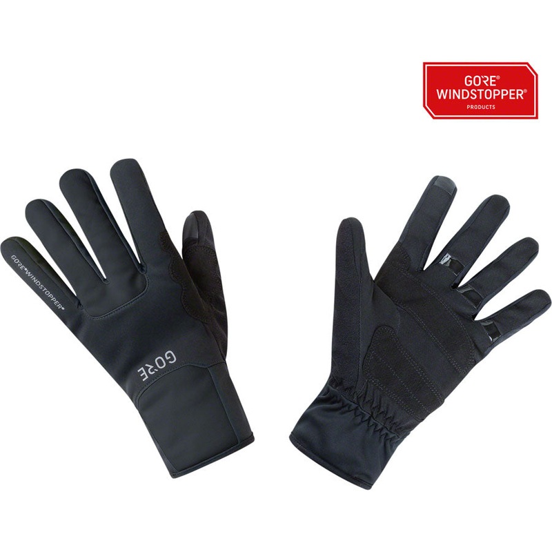 Gorewear M Windstopper Thermo Gloves – Black Full Finger Large