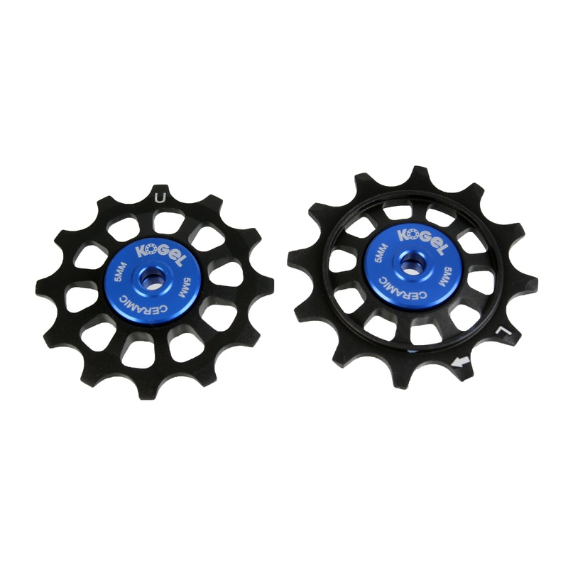 Kogel Bearings 12/12T Hybrid Ceramic Pulley Set Shim 11 Cross – Blk