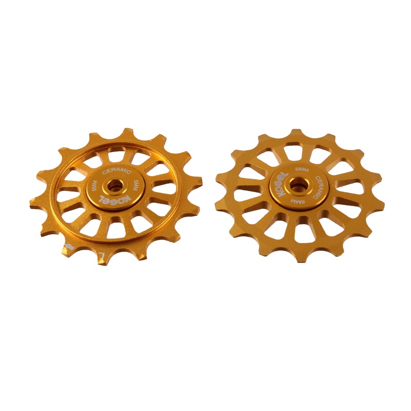 Kogel Bearings 14/14T Hybrid Ceramic Pulley Set SRAM 12 Cross – Gold