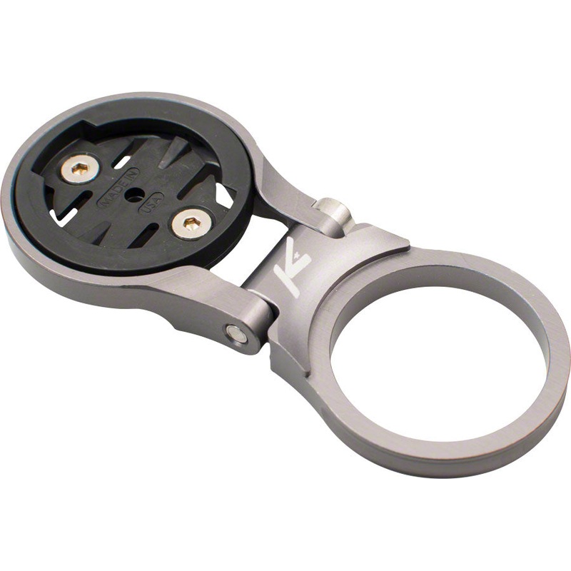 K-EDGE Adjustable Stem Mount for Garmin Quarter Turn Type Computers Gunmetal