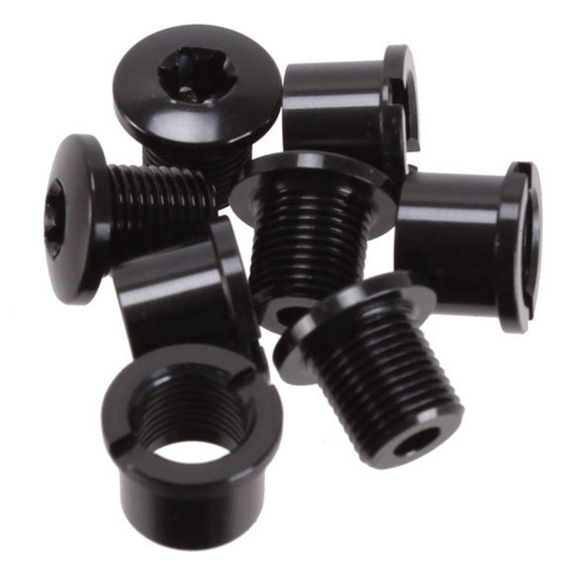 absoluteBLACK Chainring Bolt Set – Long Bolts and Nuts Set of 4 Black
