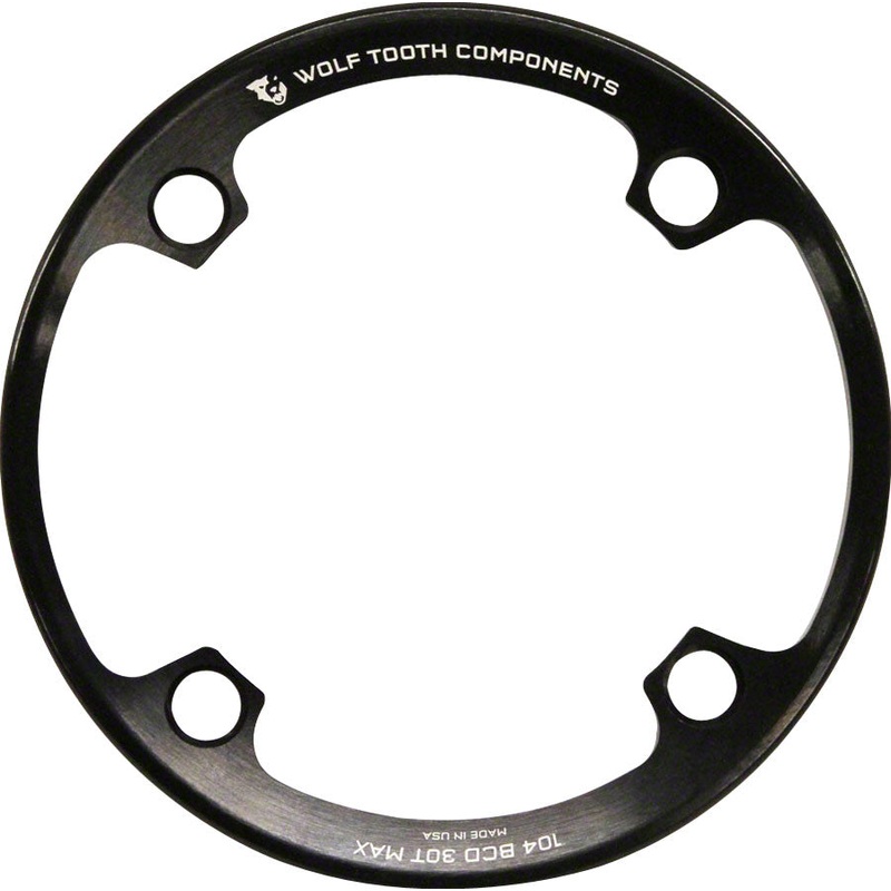 Wolf Tooth Bash Guard: for 104 BCD Cranks fits 26T – 30T Chainrings
