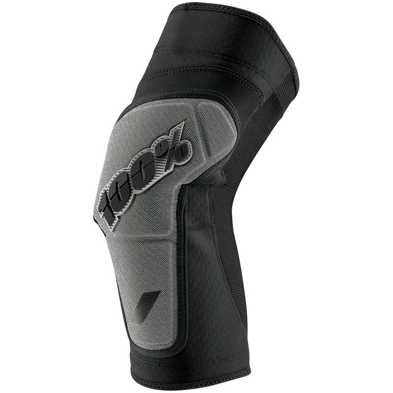 100% Ridecamp Knee Guards – Black/Gray X-Large