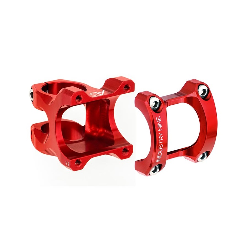 Industry Nine A35 Stem – 32mm 35mm Clamp +/-5 1 1/8″ Aluminum Red