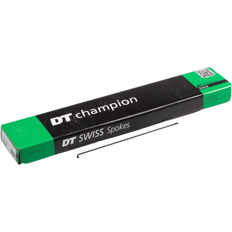 DT Swiss Champion Spoke: 2.0mm 268mm J-bend Black Box of 100
