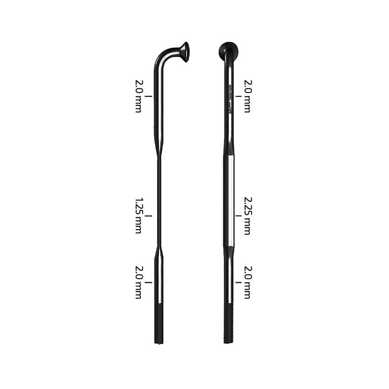 Zipp CX-Sprint Black J-Bend TCS Spokes Sapim CX-Sprint Black Length: 238 3pcs