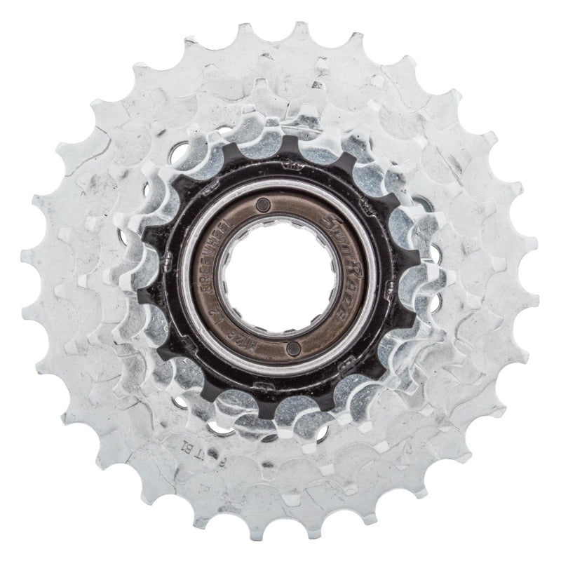 SunRace M2A 6-speed Freewheel – 14-28t Chrome/Black