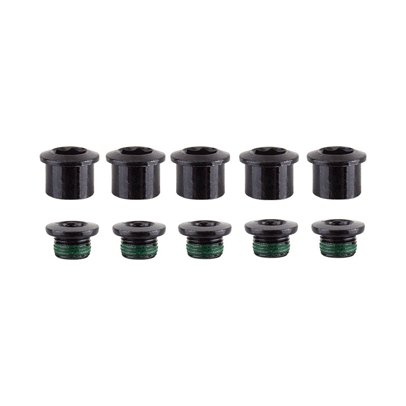 SRAM Road Double Chainring Aluminum Boltset 10 pieces BLK also fits SRAM Omnium Cranks