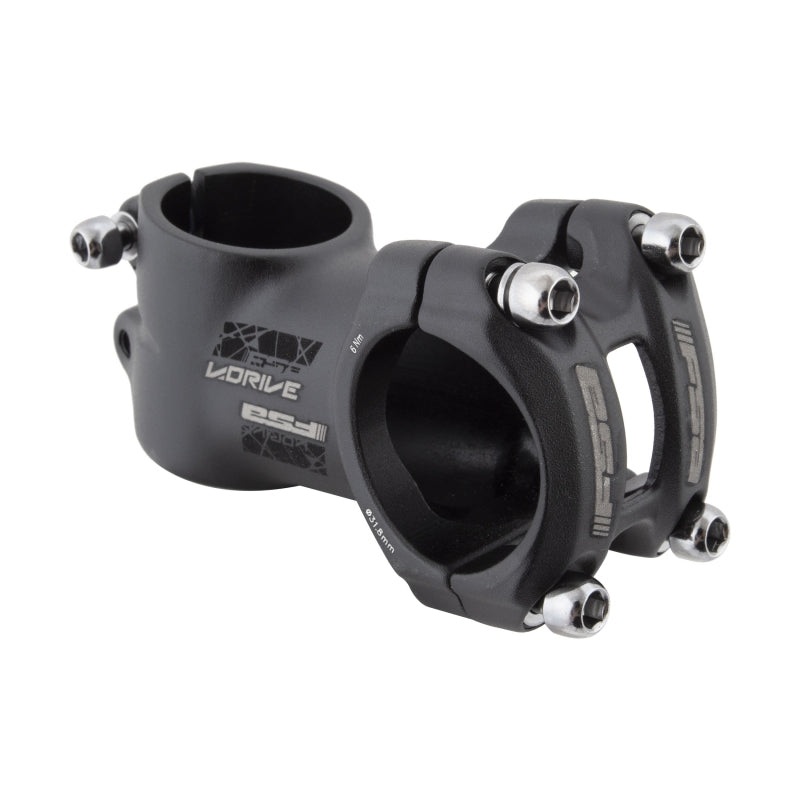 Full Speed Ahead V-Drive Stem – 60mm 31.8 clamp +/-17 1 1/8″ Aluminum Black
