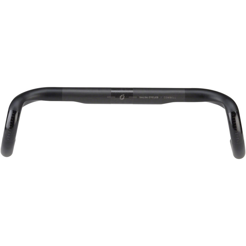 Salsa Cowbell Carbon Drop Handlebar – 31.8mm Clamp 40cm Width Carbon Black