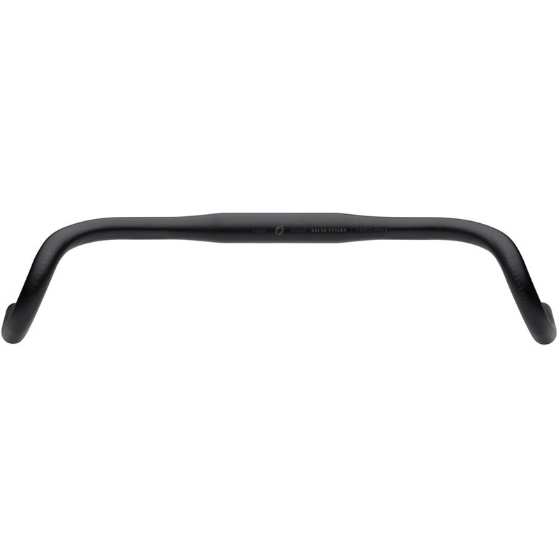 Salsa Cowchipper Drop Handlebar – 31.8mm Clamp 50cm Width Aluminum Black