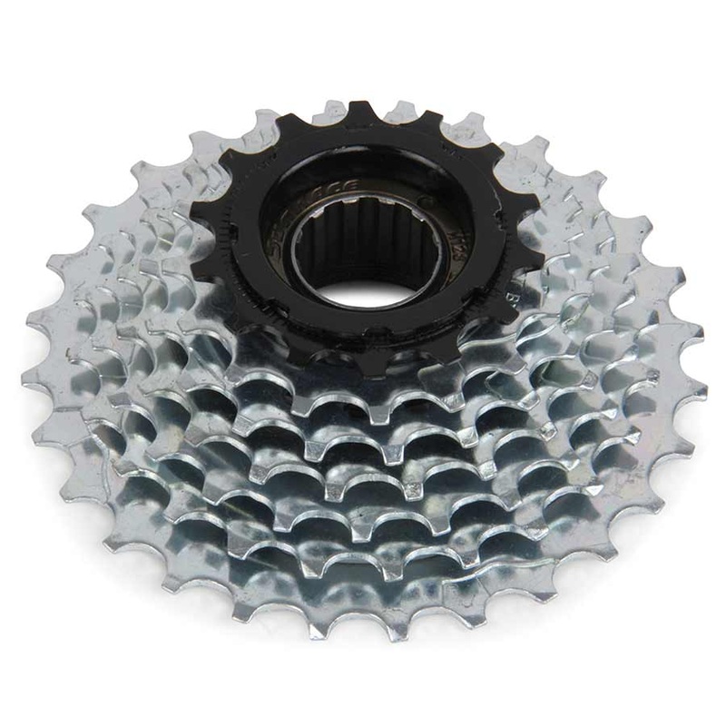 SunRace M2A 7-speed Freewheel – 14-28t Chrome/Black